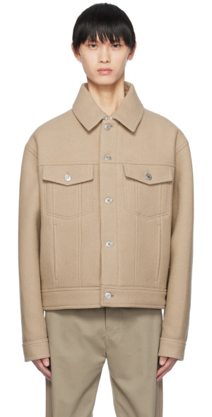 first-class service AMI Ami Paris wool trucker jacket beige XL Grailed