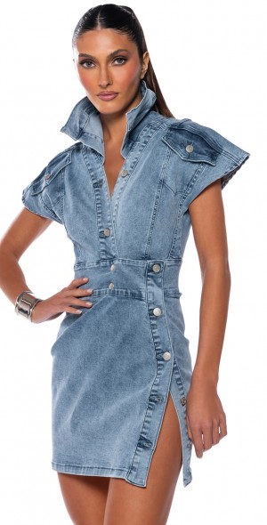 新品71500円未使用　MIX & MATCH DENIM MINI DRESS 新品71500円未使用MIX & MATCH DENIM MINI DRESS