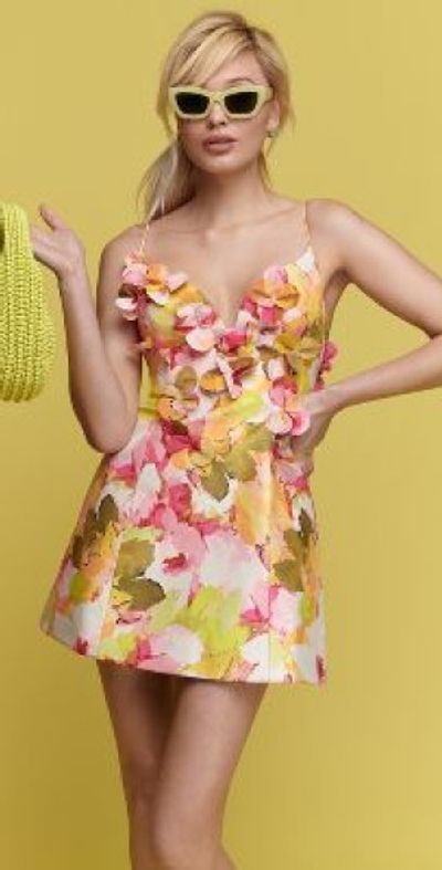 by anthropologie 3d floral embellished mini dress By Anthropologie 3D Floral Embellished Mini Dress