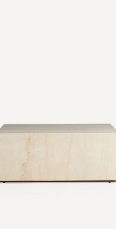 Anthropologie Grayson Rectangular 40" Marble Coffee Table