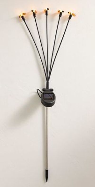 Anthropologie Solar Garden Light Stake, Bees