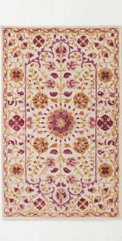 Anthropologie Tali Hand-Tufted Wool-Viscose Blend Rug