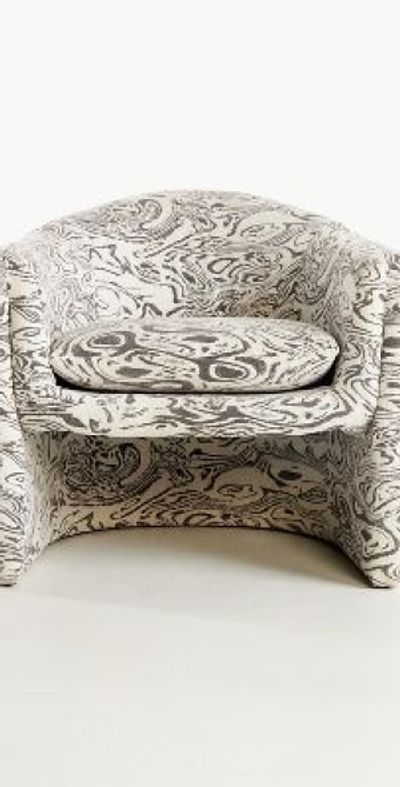 Anthropologie Willow Jacquard Sculptural Chair
