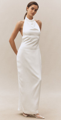 BHLDN - Aurora Puff-Sleeve Taffeta Maxi Dress