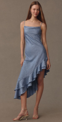 BHLDN - Aurora Puff-Sleeve Taffeta Maxi Dress
