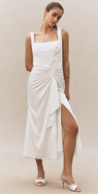 パーティードレス BHLDN Aurora Puff-Sleeve Taffeta Maxi Dress BHLDN Aurora Puff-Sleeve Taffeta Maxi Dress | Anthropologie