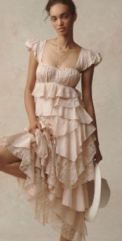 blue ruffle cape dress anthropologie Blue & Navy Wedding Guest Dresses