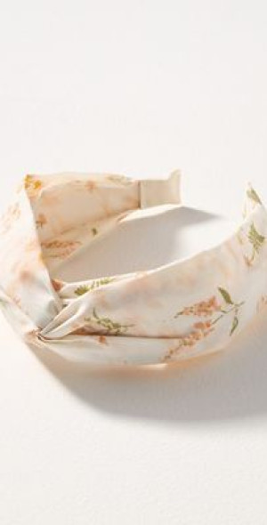 WOVEN TWIST HEADBAND SUMMONED BY A ROSE