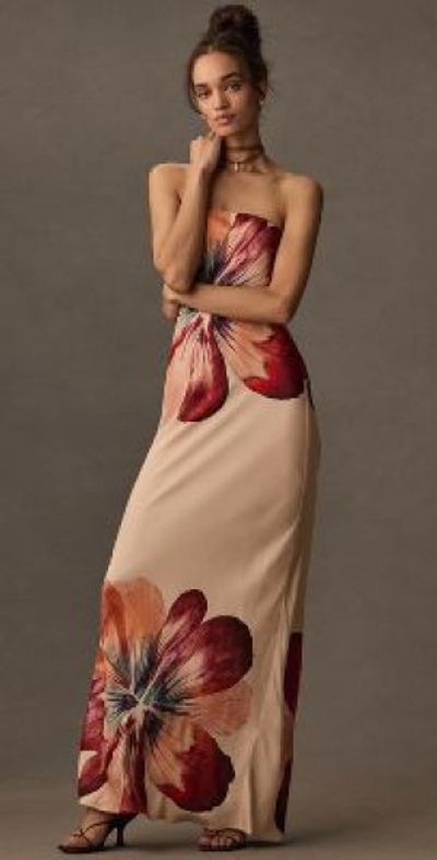 strapless open back dress Flutter Sleeve Sequin Midi Dress - Rose Gold