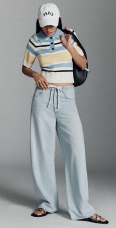 Citizens of Humanity Brynn Drawstring High-Rise Wide-Leg Jeans