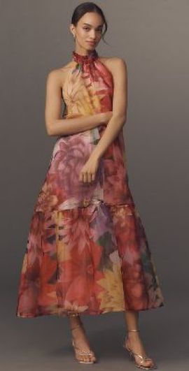 little mistress cornflower midi dress Rent Little Mistress Cornflower Bardot Midi Dress with Tie Sleeve