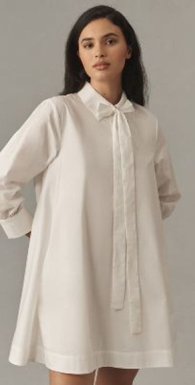 chinese dress ladies A-line Short Sleeve Shirt Dress – English Factory main image 0