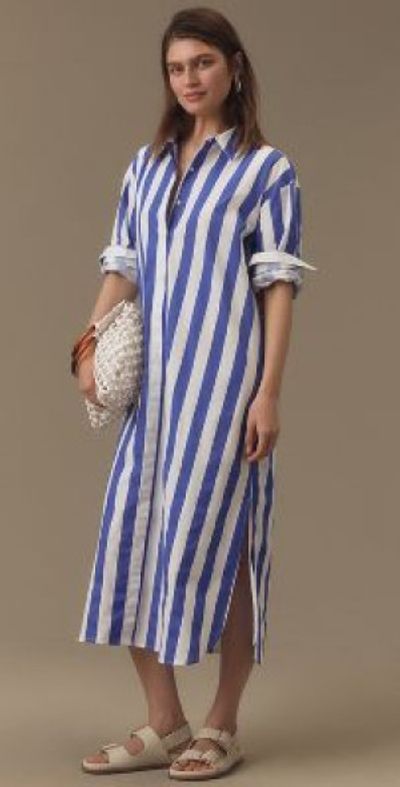 knee length dresses for ladies Short Puff Sleeve Shirt Dress  English Factory