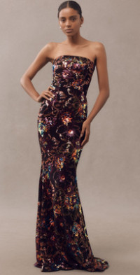 Helsi - Silvia Strapless Stretch Sequin Midi Dress