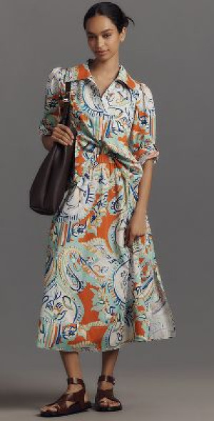 Eva Skirt in Coastal Conversation by Hunter Bell