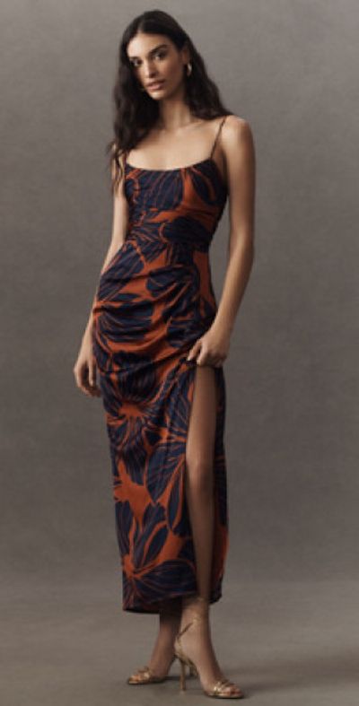 hutch luxe sleeveless ruched side slit satin maxi dress hutch luxe sleeveless ruched side slit satin maxi dress Beatrice Ruched Waist Maxi Dress