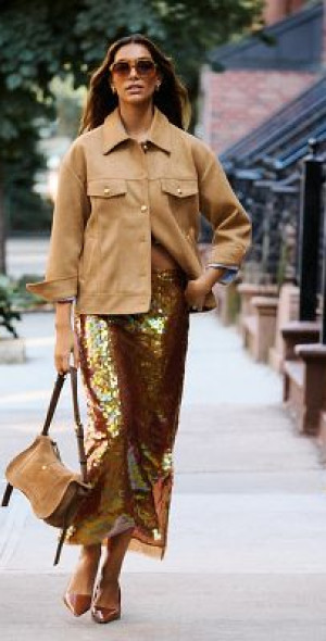 Discount iridescent maxi skirt Top Sellers