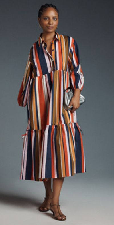 pleated a line midi dress Davie A-line Waist Pleated Organza Midi Dress main image 1