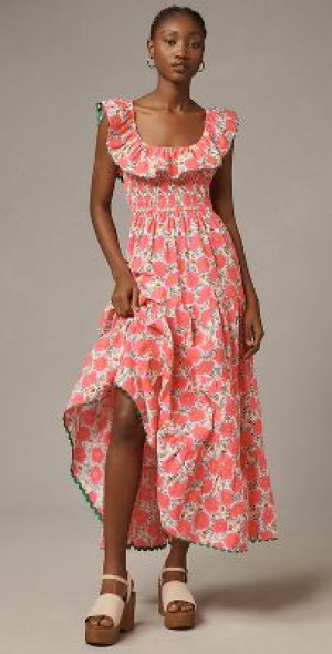 Pink City Prints - Susie Neon Poppy Maxi Dress