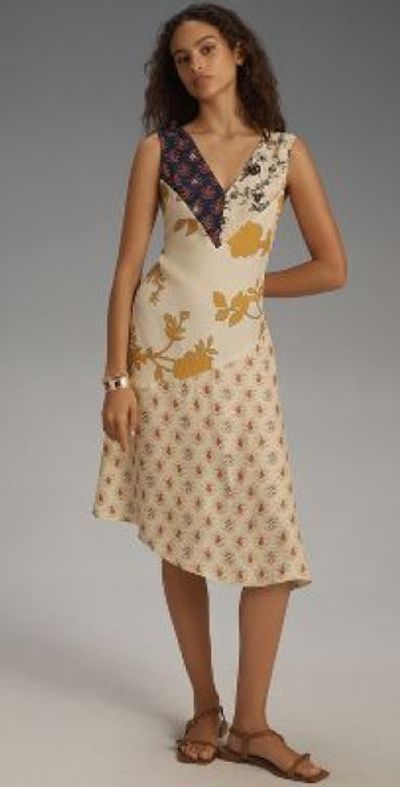 Robe Midi Plenty By Tracy Reese - Taille 4P - Imprimé Floral Rouge - Neuf Avec étiquettes
