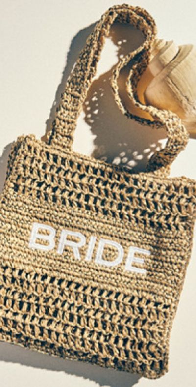Unreal Fur RUF by Unreal Fur Bride Straw Bag