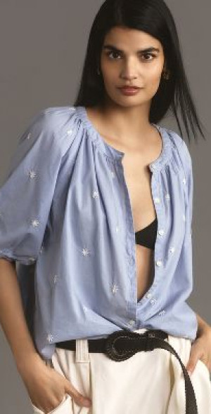 Tuta Jumpsuit In Lino Velvet By Graham & Spencer, Modello Winnie, Colore Blu Notte, Taglia S