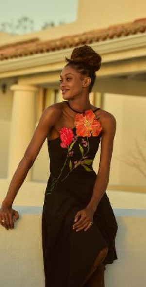 Yukiko Noritake - Asymmetrical Floral Midi Dress