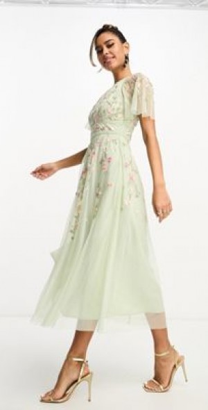 Floral Dress Nordstrom Sage Green Dress Petal Pup Floral