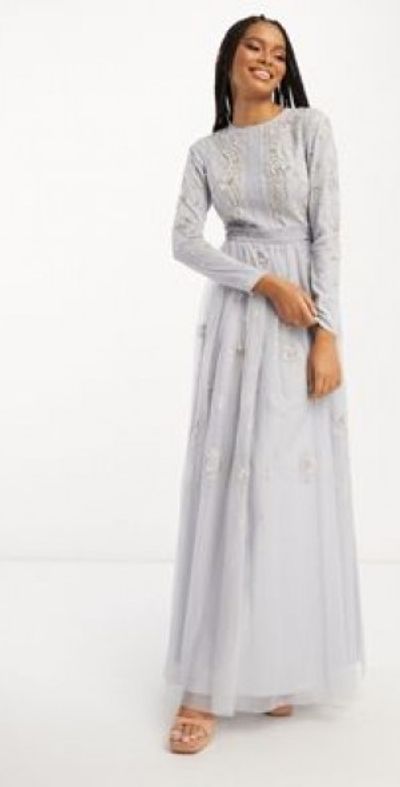 knee length dresses for ladies Blue Lagoon Strapless Soglio Maxi Dress main image 0