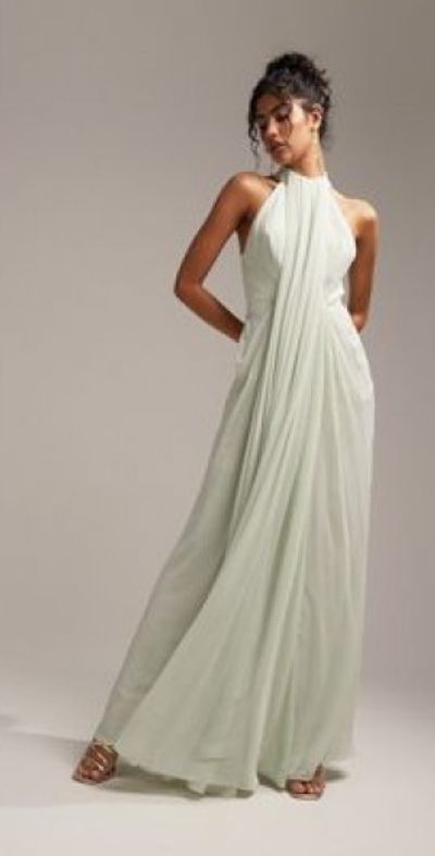 asos sage green bridesmaid dress Worth It Babydoll Tube Dress – Brightside Boutique