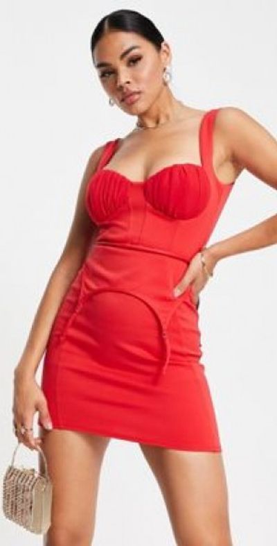 open lace back dress Vietta Sequin Cami Micro Mini Dress main image 1