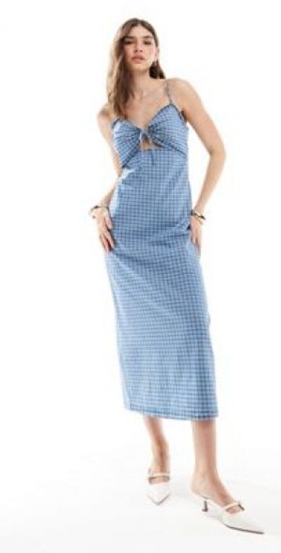 urban outfitters crochet maxi dress Rowan Halter Multi, M / Pink SIZE:2M-3L beach vacations diamond dress Elegant Mesh Sleeve Jumpsuit: