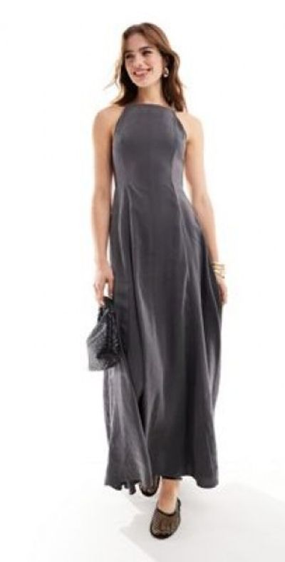 princess polly baby blue dress ASOS High Neck Velvet Mini Dress With Bow Details in Black main image 1