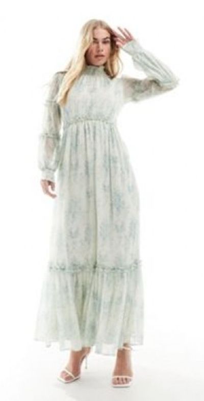 asos shirred maxi dress ASOS Design - Shirred Cami Maxi Dress - Women - Cotton/Spandex - L