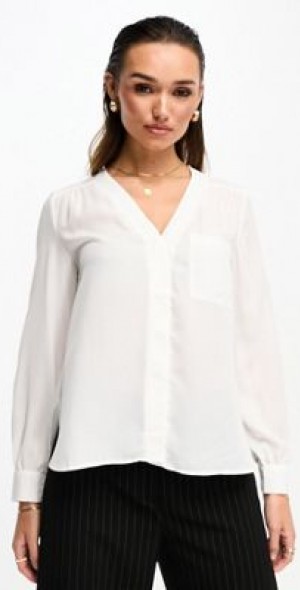 asos white blouse