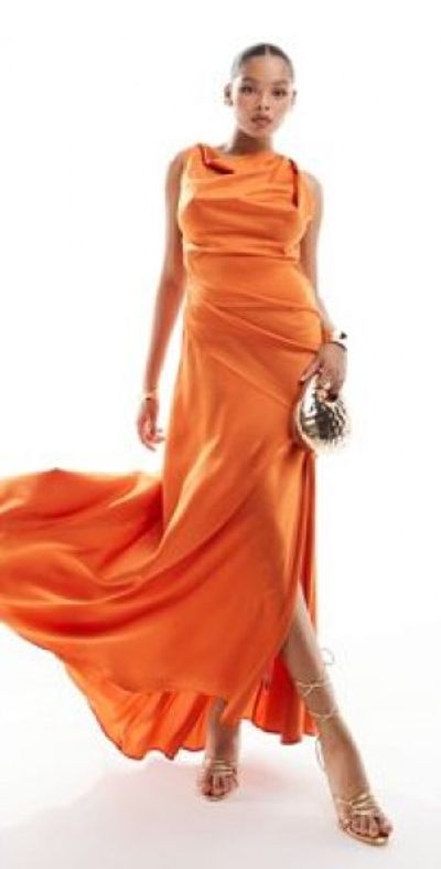 asos orange dress Bright Maxi + Style With a Smile Link Up ASOS | Dresses | Asos