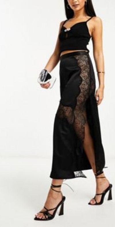 knee length dresses for ladies Rent Asos Design Devore Midi Slip Dress In Animal Print