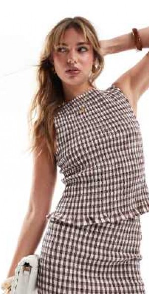 asos shirred top