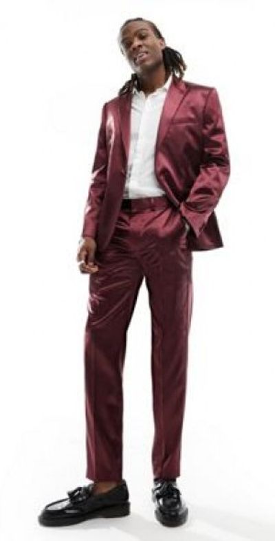 burgundy skinny dress pants ASOS DESIGN Easy Fall Outfit Idea: what colors go with burgundy pants Built for demanding environments Category_All Womenswear/Embellished Dresses Size:7.5 US