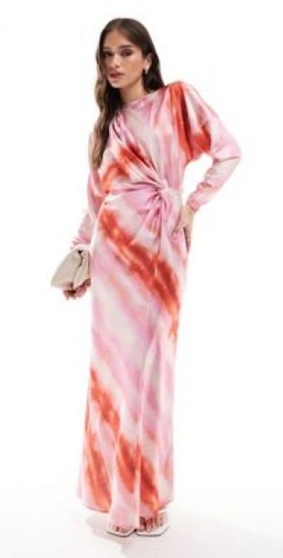 knee length dresses for ladies ASOS DESIGN High Neck Pleated Chevron Dobby Midi Dress With Puff Sleeve In  Forest Green