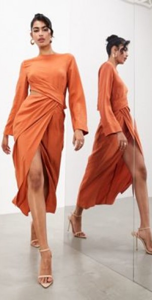 Asos copper dress clearance