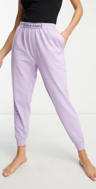 Calvin Klein Calvin Klein reimagined sleep sweatpants in vervain lilac-Purple
