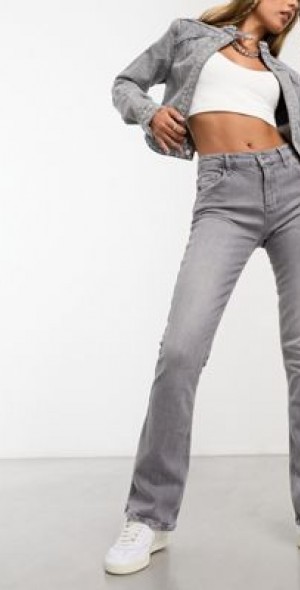 Collusion - COLLUSION x003 low rise bootcut flare jeans in gray