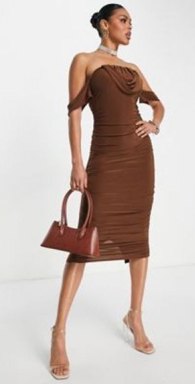 femme luxe orange dress Femme Luxe
