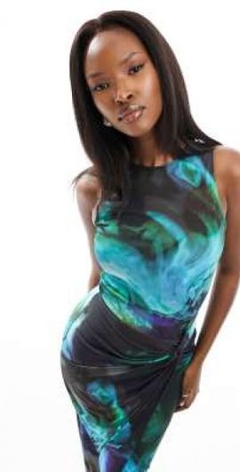 Flounce London - satin midi cami dress in bold green
