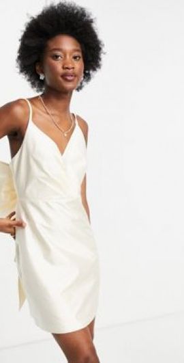open lace back dress Emory Mini Bow Dress – SANS FAFF
