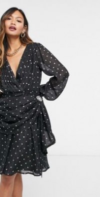 forever unique plisse prom maxi dress in rose gold