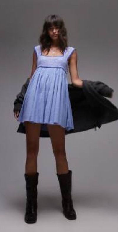 chinese dress ladies Free People Red Floral Mini Dress with Lace Trim, Open Back and Balloo –  The Thrifty Hippy main image 0