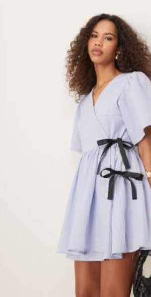 GHOSPELL ゴスペル　Scent Satin Wrap Dress Ray BEAMS（レイビームス）の「GHOSPELL / Scent Satin Wrap