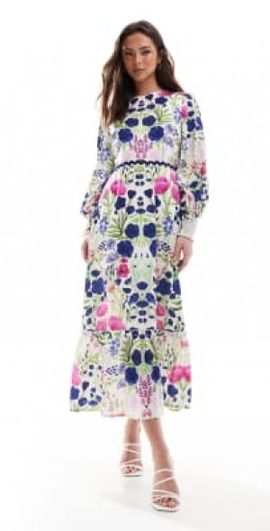 long black kimono dress Maxi Dress in Black XS